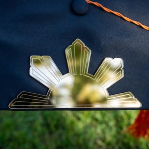 Filipino Araw Graduation Cap Topper  Philippine Sun Grad Cap Decor Gold Acrylic Pinoy Pride Custom Graduation Hat Class of 2026