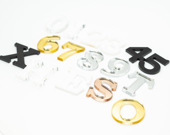 Acrylic Numbers and Letters for Arts Crafts Street Address house number projects Interstellar (Shipped & made to order from USA) 1