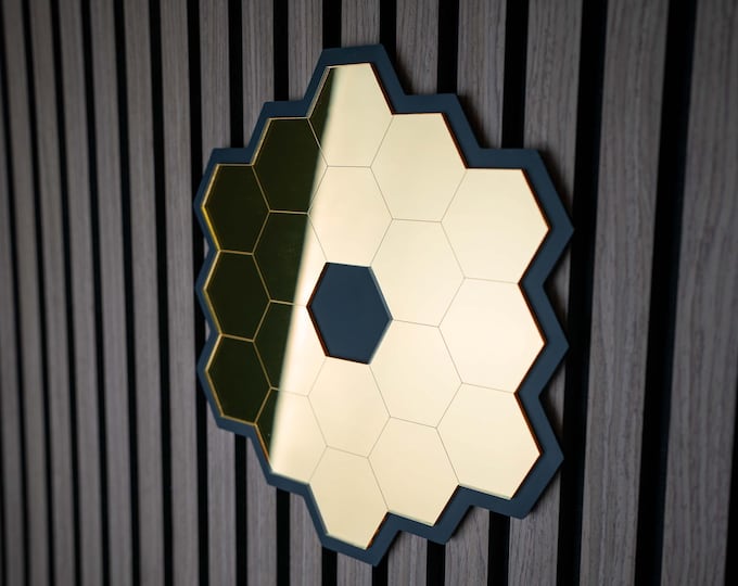 James Webb Space Telescope Themed Mirror Wall Art, FREE Shipping over 35! Science Space Physics NASA jwst 1 GIFT for house office! Usa