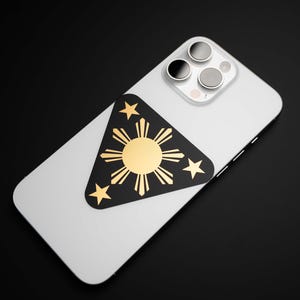 Filipino Sun and Stars Araw Themed Sticker Decal  Premium Gold Foil | pinoy | araw  filipino sun and stars  filipino pride [FREE SHIPPING!]