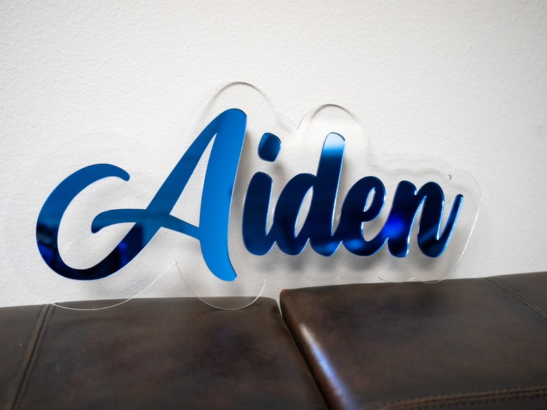 Personalized Acrylic Name Sign | Any Font | Nursery Name Sign | Baby ...