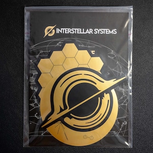Gold Foil Space Stickers | 3-Pack Celestial Sticker Set | Physics, Science, Universe, Cosmos, and Galaxy Decals Nasa Jpl Esa FREE SHIPPING image 3