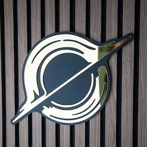 Gargantua Super Massive Black Hole Mirror Wall Art, Perfect gift for the House or Office Decoration Space Physics NASA Interstellar Movie