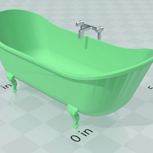 3D Druck herunterladen. Löwenfuß Badewanne STL digitales Design für den 3D-Druck (NICHT zum WEITERVERKAUF)