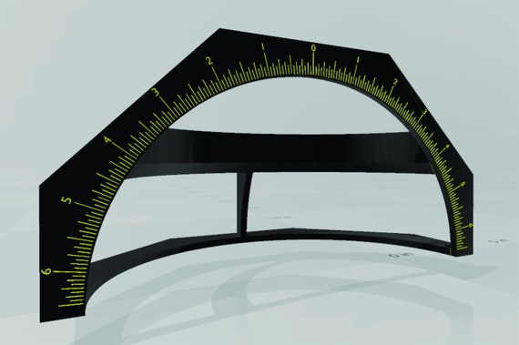 3D print (DOWNLOAD) Bowling ball span ruler 3d print design for 3d printing.(NOT for Resale)