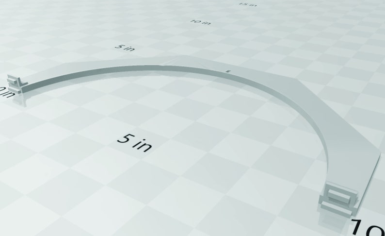3D print (DOWNLOAD) Bowling ball span ruler 3d print design for 3d printing.(NOT for Resale) image 4