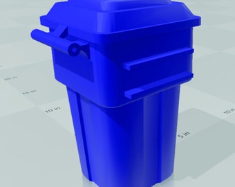 3D Print (STL File) Matchbox Truck Recycle Can(Not for Resale)
