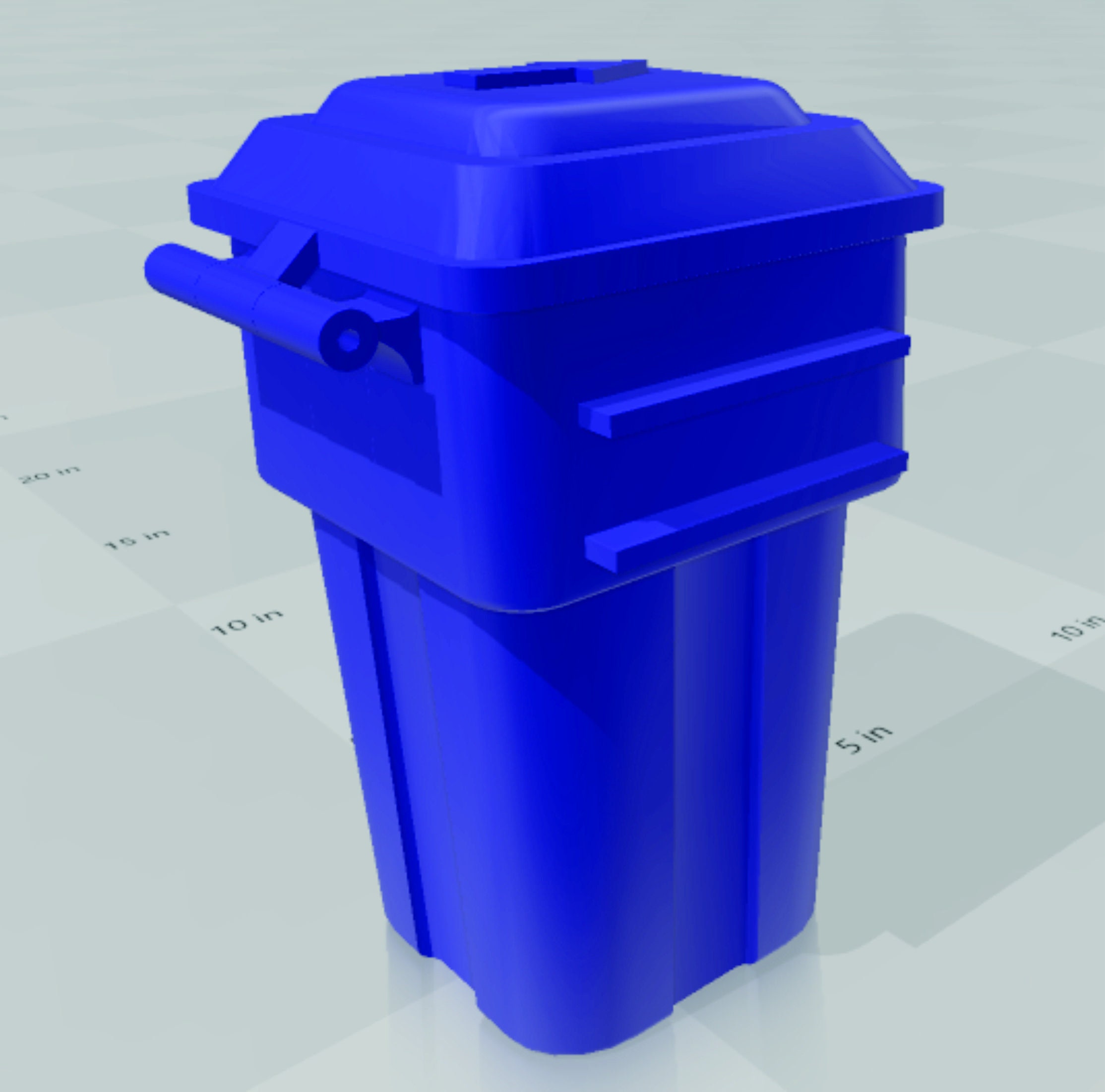 3D-Datei 3D-Druckbarer Mini-Mülleimer für Auto und Büro