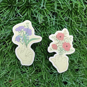 Lot de stickers fleuris humour - Pour toutes occasions -