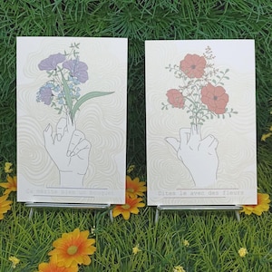 Cartes postales fleuries humour - Pour toutes occasions -