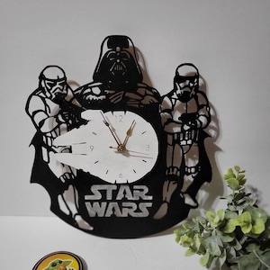 Star Warzz svg, Glowforge svg, laser cut file, clock, digital download svg ONLY