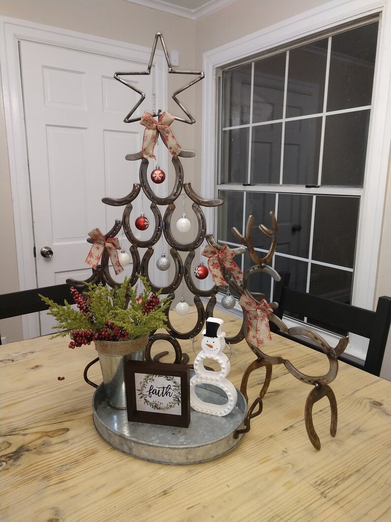 Horseshoe Christmas Tree Etsy