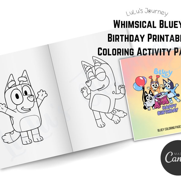 Bluey Birthday Printable - Etsy