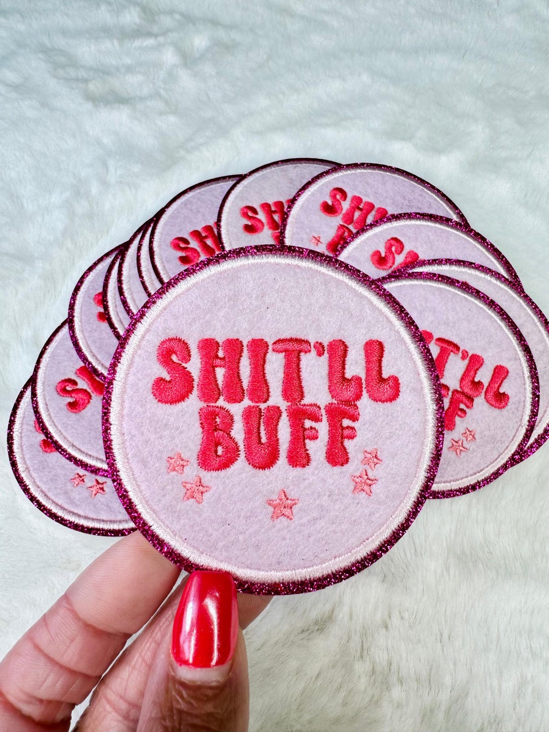 Shit Ll Buff Embroidered Patch Etsy