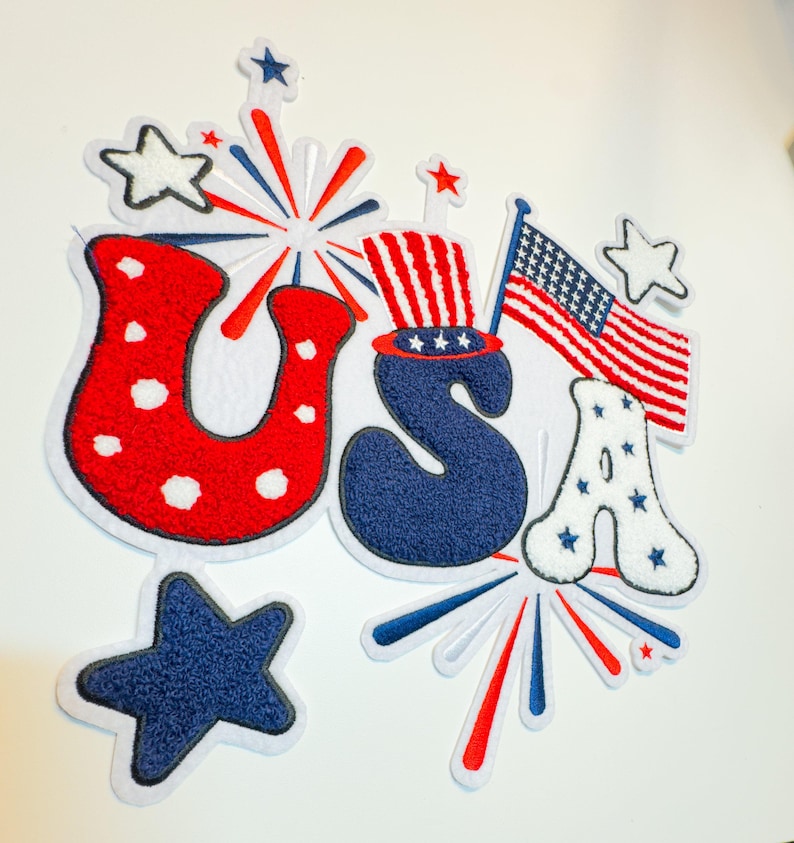 USA Chenille Patch