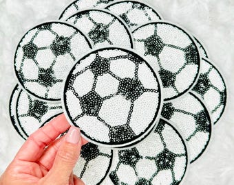 サッカー スパンコール パッチ
