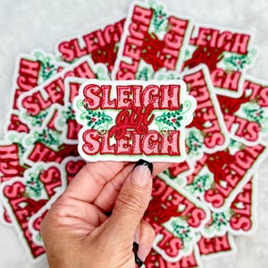 Sleigh Girl Sleigh Embroidered Patch