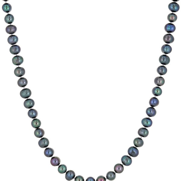 Long Pearl Necklace Etsy