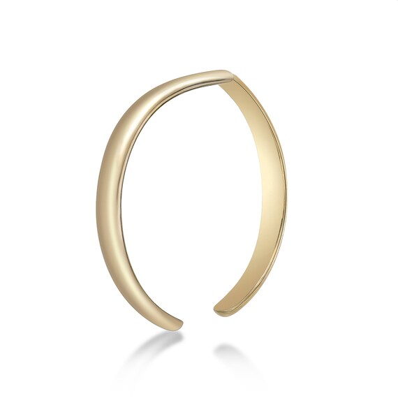 Open Chevron Band Toe Ring for Women 10k Yellow Gold Toe Ring