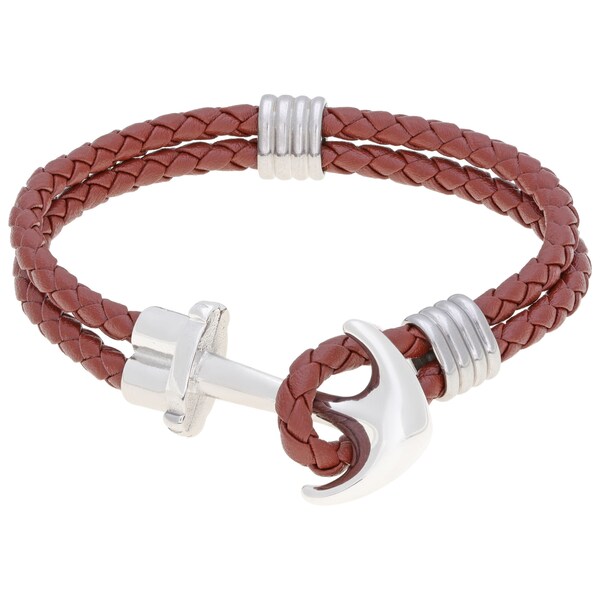 Anchor Bracelet Leather Etsy