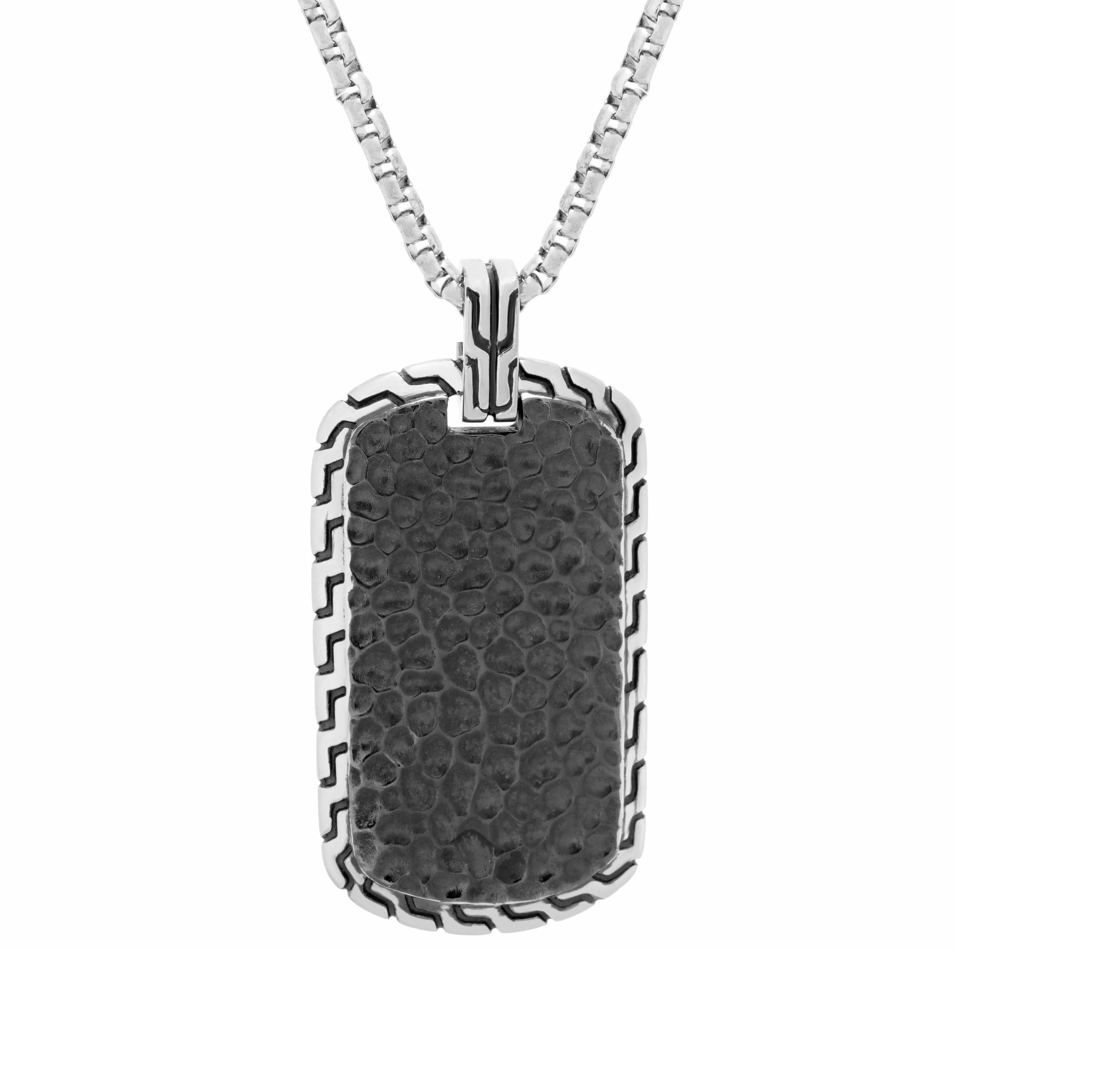 Engravable Stainless Steel Dog Tag Men's Necklaces | Glitters.co.nz