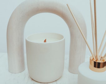 White Tea + Citrus Candle 10oz | Coconut Wax Blend | Clean burning | Hand poured Luxury Candle | nontoxic candle | clean candles |