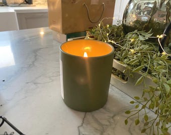 Coconut Wax Candle 12.5 oz | Hand-Poured, Vegan and Clean-Burning | Non-Toxic Home Fragrance | Ceramic Jar Gift for Home & Self-Care