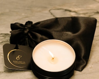 2oz Travel Size Luxury Candle | Clean Burning, Sustainable, Promotes Wellness | Handmade by Eves and Co.