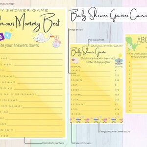 10 Baby Shower Games, Baby Shower Game Bundle, Baby Shower Games Package, Instant Download, Baby Shower Games Bundle, Printable Games