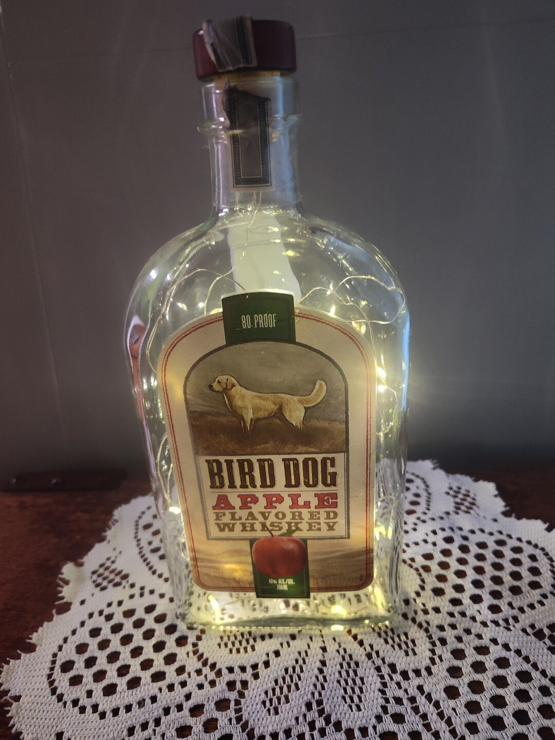 Bird Dog Apple Whiskey Lighted Whiskey Bottle Decorative Etsy