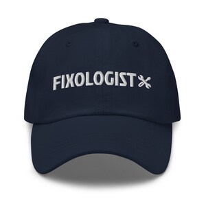 Fixologist Hat, Handyman Gift, Plumber Gift, car Mechanic, embroidered hat, baseball cap, baseball hat, embroidered cap, dad hat, dad cap, image 8