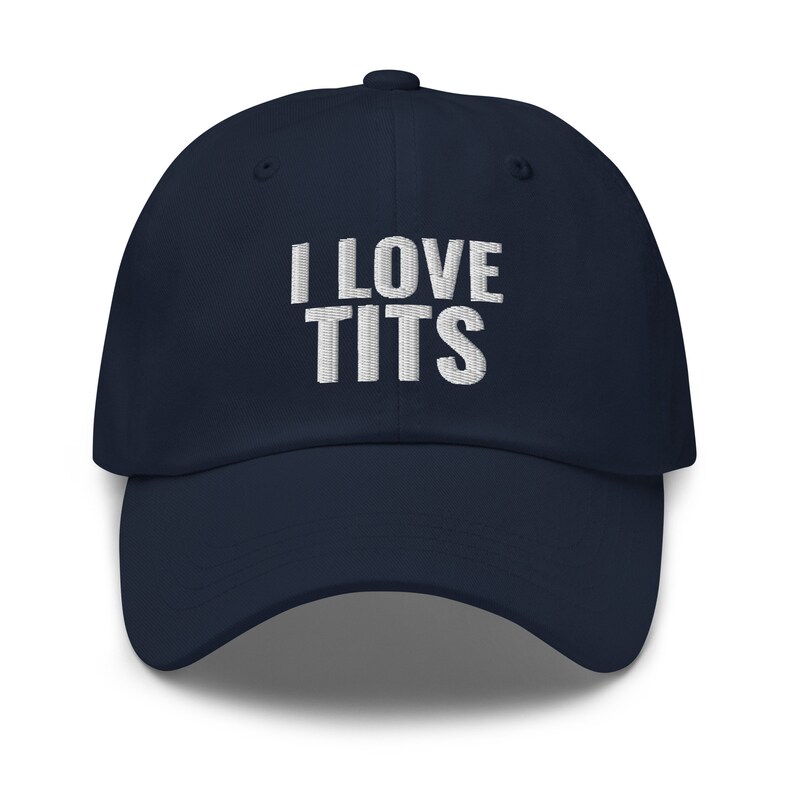 I Love Tits Hat, Adult Humor Gift, Lesbian Gift, Lesbian Hat, Gag Gift, Funny Gag Gift,embroidered hat, baseball cap, baseball hat, dad hat image 7