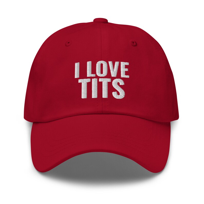 I Love Tits Hat, Adult Humor Gift, Lesbian Gift, Lesbian Hat, Gag Gift, Funny Gag Gift,embroidered hat, baseball cap, baseball hat, dad hat image 9