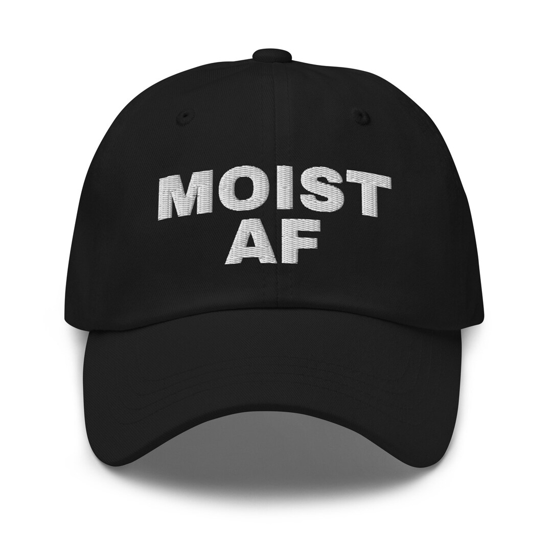 Moist AF Hat, Embroidered Dad Hat, Funny Joke Meme Hat, Funny Gift for