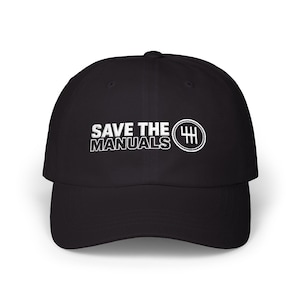 Rädda manualerna bilälskare pappahatt | Broderad pappakeps med slogan