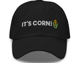 Es un sombrero de maíz, tiene jugo, un gran bulto con nudos, disfraz de maíz, canción del niño del maíz, meme del maíz, la canción del maíz, amante del maíz, me encanta el maíz, gorra