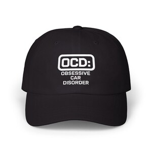 Gorra con eslogan bordado para padres con trastorno obsesivo-compulsivo por los coches