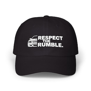 Respektera Rumble Car pappakeps | Pappakeps med broderad slogan