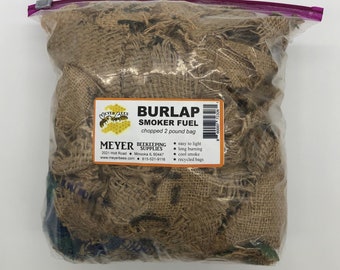 2 LB Smoker Fuel for Beekeeping Made From Shredded / Chopped Burlap