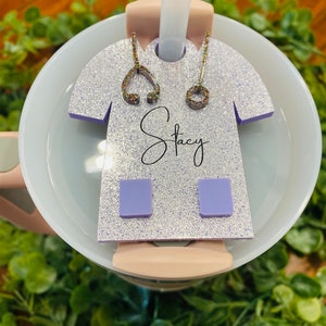 Personalized Stanley Cup Scrub Topper