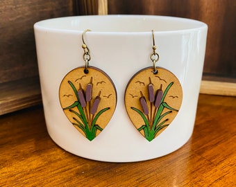 Cattails Dangle Earrings