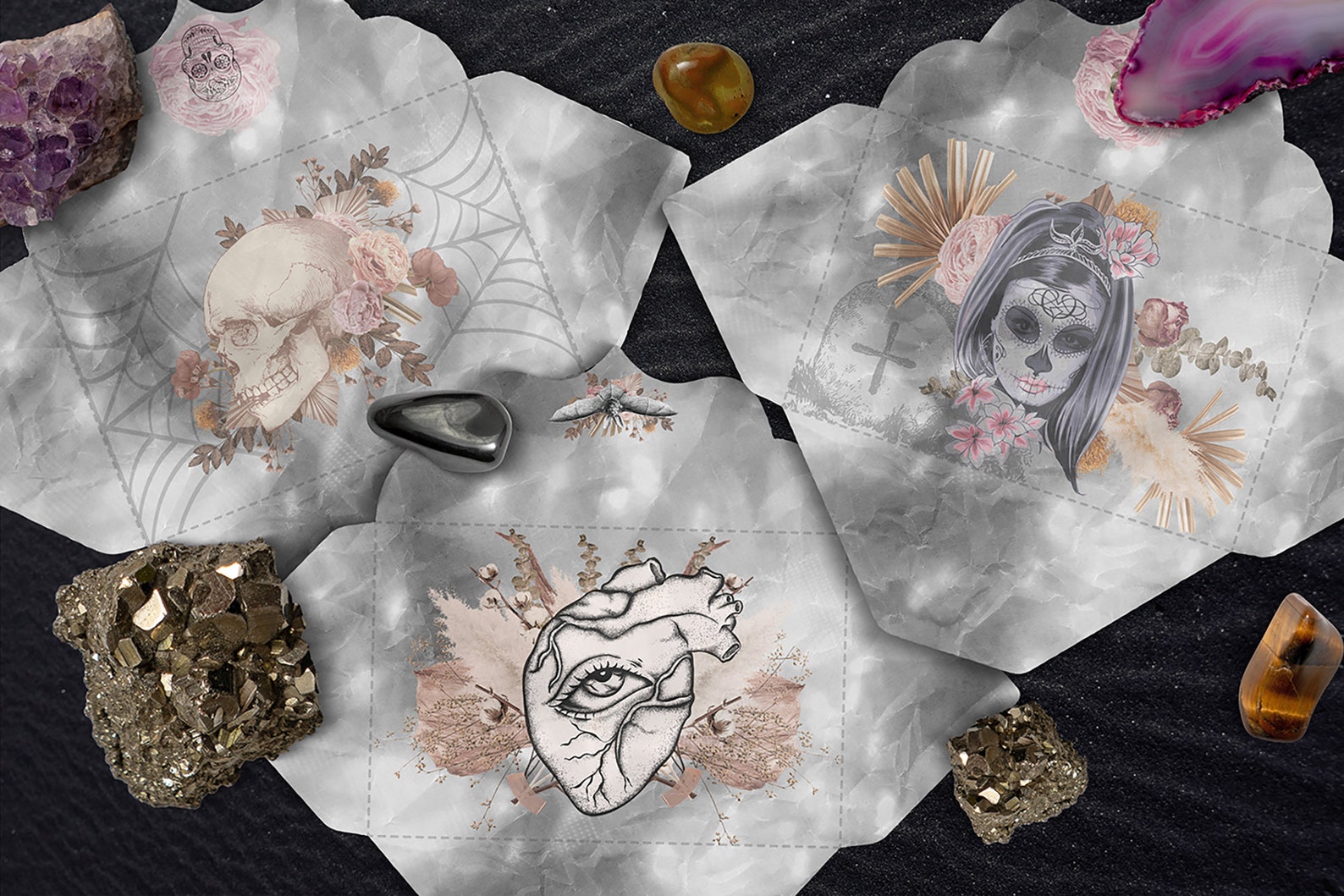 8 Printable Halloween Envelopes – Instant Download, Paper Craft ...