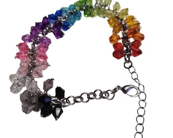 Glass Beaded Pride Bracelet
