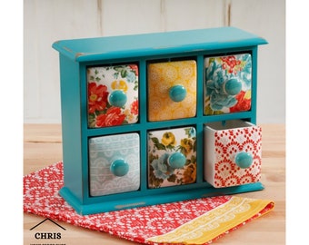 Store Indya Wooden Tea Box Chest Organizer Coffee Spices Holder 6 Compartments Kitchen Accessories Cases Storage Hand Carved Design with Brass Knobs in White Distress Vintage Style Store Indya Wooden Tea Box Chest Organizer Coffee Spices Holder 6 Compartments Kitchen Accessories Cases Storage Hand Carved Design with Brass Knobs in White Distress Vintage Style