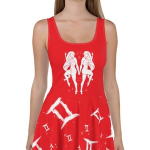 Gemini Twins Skater Dress