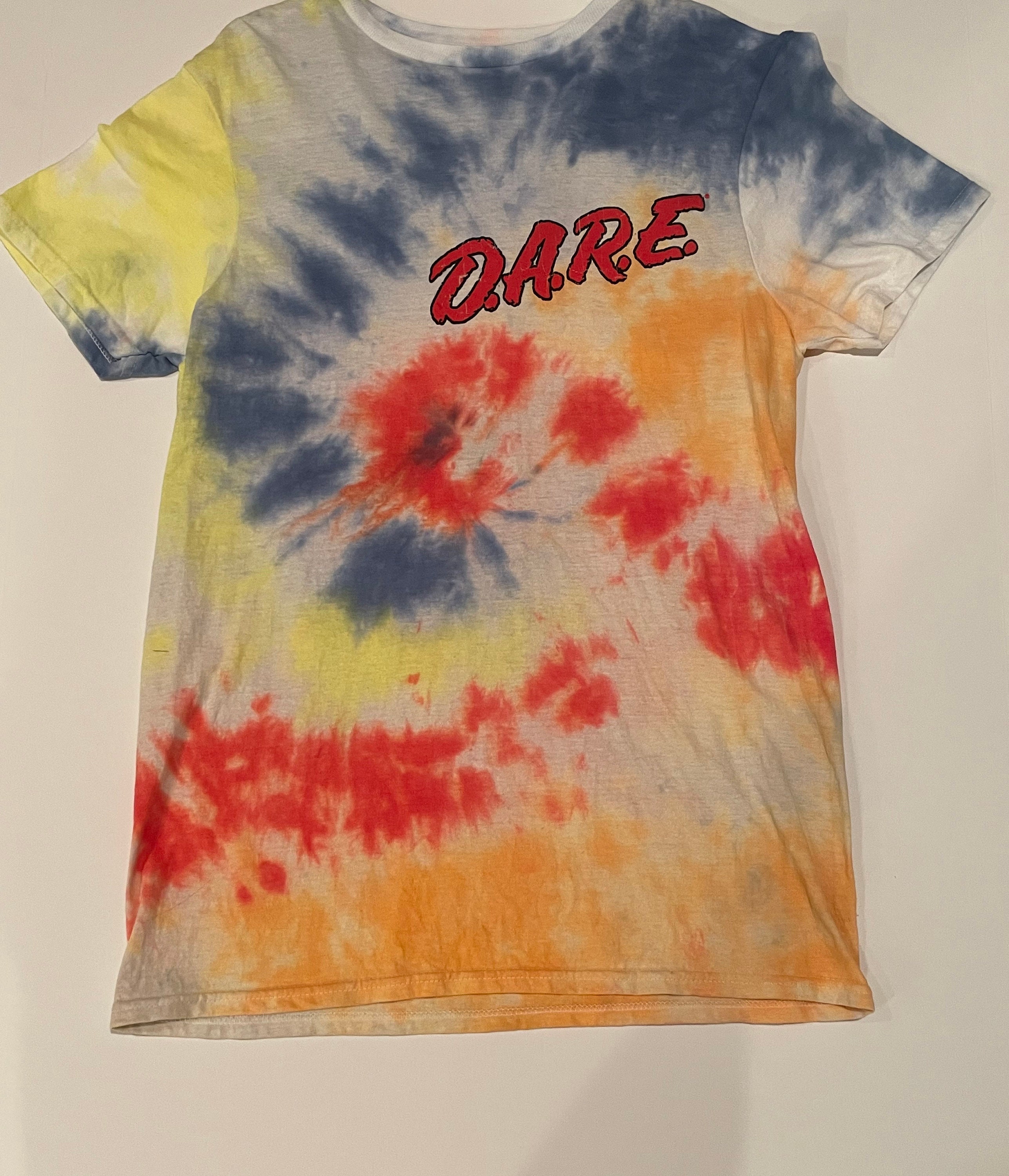 dare tie dye shirt