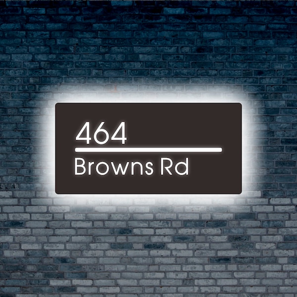 Led Address Sign - Etsy