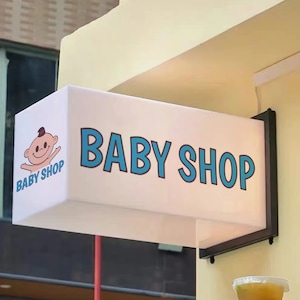 Outdoor Light Box,Advertising Signage, Cafe Logo Signage, Rectangle Street Signage,Wall Hanging Sign,Light Box Led Signboard For Business