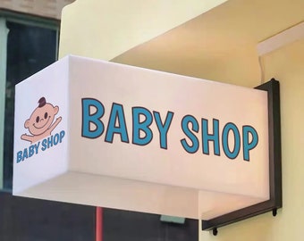 Outdoor Light Box,Advertising Signage, Cafe Logo Signage, Rectangle Street Signage,Wall Hanging Sign,Light Box Led Signboard For Business