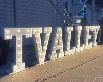 Marquee Letters Light,3ft/4ft/5ft Light Up Sign,Marquee Name Letters Signage,Diy Letters Led Signs,Event Decor,Wedding Decor